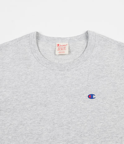 Champion Embroidered Back Logo T-Shirt - Grey