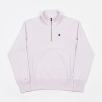 Champion Embroidered Half Zip Sweatshirt - Lavender thumbnail
