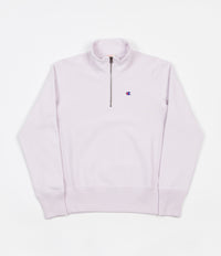 Champion Embroidered Half Zip Sweatshirt - Lavender