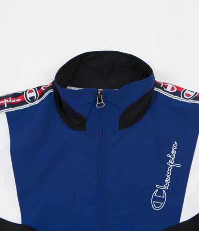 Champion Full Zip Tracksuit Jacket - Black / Blue / White