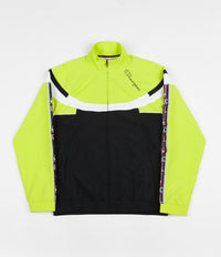 Champion Full Zip Tracksuit Jacket - Black / Lime / White