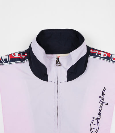 Champion Full Zip Tracksuit Jacket - Navy / Lilac / White