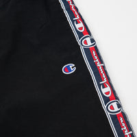 Champion Logo Tape Sweatpants - Black thumbnail