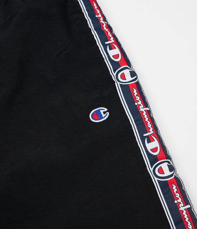 Champion Logo Tape Sweatpants - Black