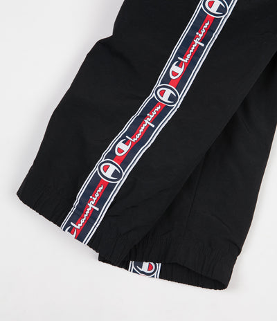 Champion Logo Tape Sweatpants - Black