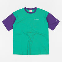 Champion Oversize T-Shirt in Spring Green and Purple thumbnail