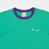 Champion Oversize T-Shirt in Spring Green and Purple thumbnail