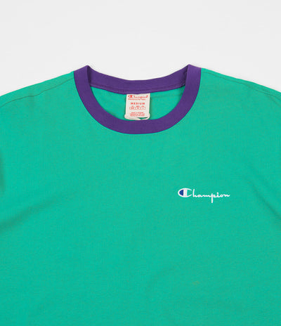 Champion Oversize T-Shirt in Spring Green and Purple