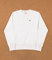 Champion Reverse Weave Classic Crewneck Sweatshirt - White