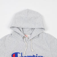Champion Reverse Weave Script Logo Hoodie - Grey Marl thumbnail