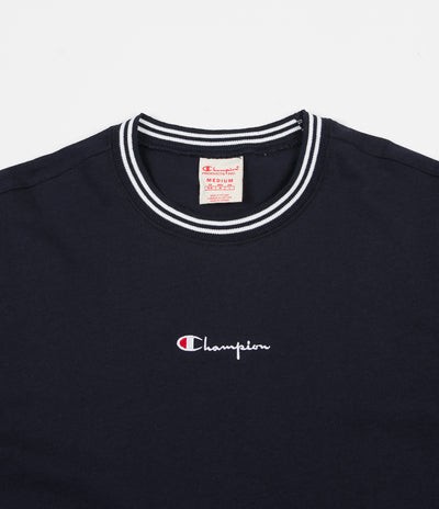 Champion Rib Neck T-Shirt - Navy