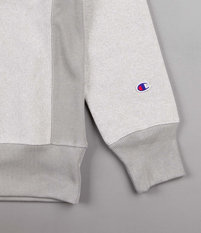 Champion Script Logo Crewneck Sweatshirt - Heather Grey