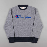 Champion Script Logo Crewneck Sweatshirt - Navy Blue thumbnail