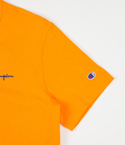 Champion Script Logo T-Shirt - Orange