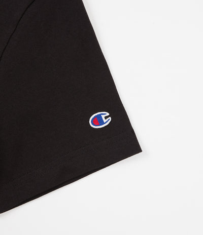 Champion Small Script Crewneck T-Shirt - Black