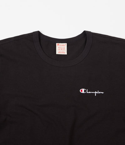 Champion Small Script Crewneck T-Shirt - Black