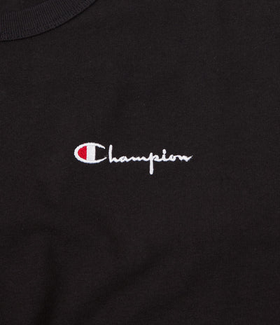 Champion Small Script Crewneck T-Shirt - Black