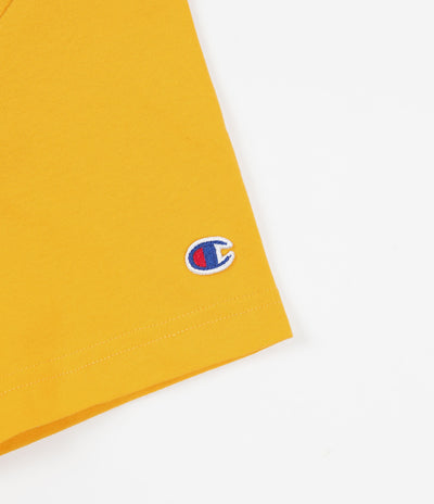 Champion Small Script Crewneck T-Shirt - Mustard