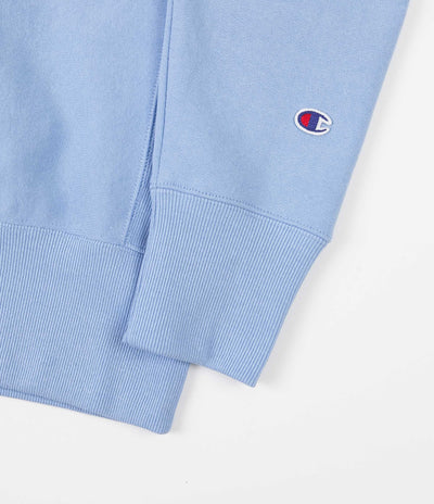 Champion Small Script Reverse Weave Crewneck Sweatshirt - Blue