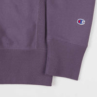 Champion Small Script Reverse Weave Crewneck Sweatshirt - Purple thumbnail