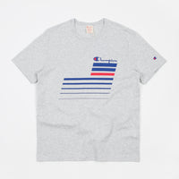 Champion Stripe Logo T-Shirt - Grey Marl thumbnail