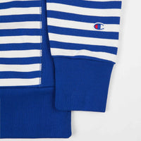 Champion Striped Crewneck Sweatshirt - Blue / White thumbnail