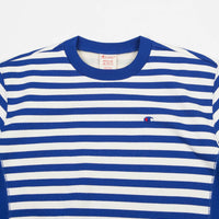 Champion Striped Crewneck Sweatshirt - Blue / White thumbnail