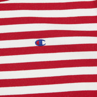 Champion Striped Crewneck Sweatshirt - Red / White thumbnail