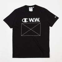 Champion x Wood Wood Alec T-Shirt - Black thumbnail