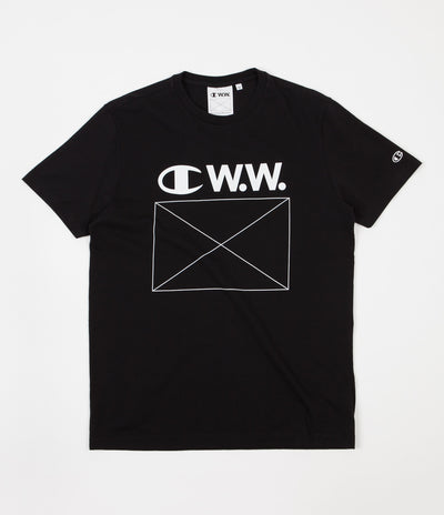 Champion x Wood Wood Alec T-Shirt - Black