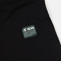 Champion x Wood Wood Rick Box Logo T-Shirt - Black / White thumbnail