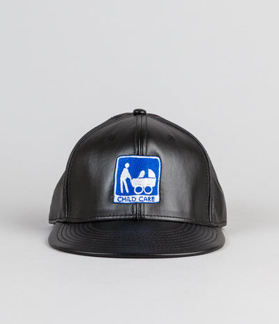 Child Care Bitch Pleather Cap - Black