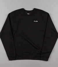 Chocolate Chunk Embroidered Crewneck Sweatshirt - Black