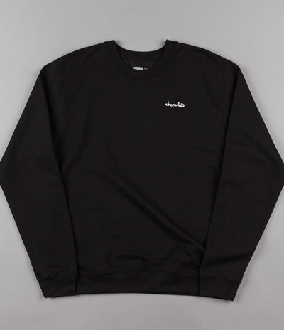 Chocolate Chunk Embroidered Crewneck Sweatshirt - Black