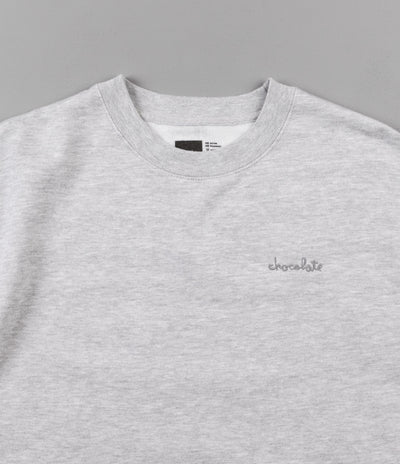 Chocolate Chunk Embroidered Crewneck Sweatshirt - Grey
