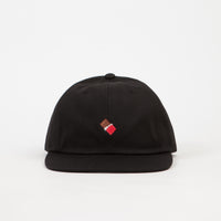 Chocolate Emoji 6 Panel Strapback Cap - Black thumbnail