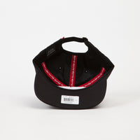 Chocolate Emoji 6 Panel Strapback Cap - Black thumbnail