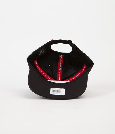 Chocolate Emoji 6 Panel Strapback Cap - Black