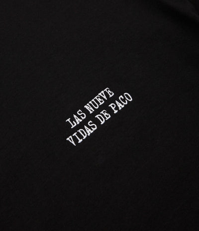 Chocolate Paco Embroidered T-Shirt - Black