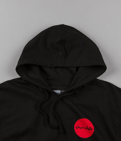Chocolate Rising Sun Hooded Sweatshirt - Black