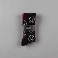 Chrystie NYC Bubble Man Socks (2-Pack) - Black / Pink thumbnail