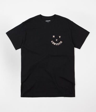 Chrystie NYC Face Logo T-Shirt - Black