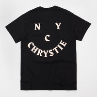 Chrystie NYC Face Logo T-Shirt - Black thumbnail