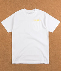 Chrystie NYC Japanese Logo Pocket T-Shirt - White