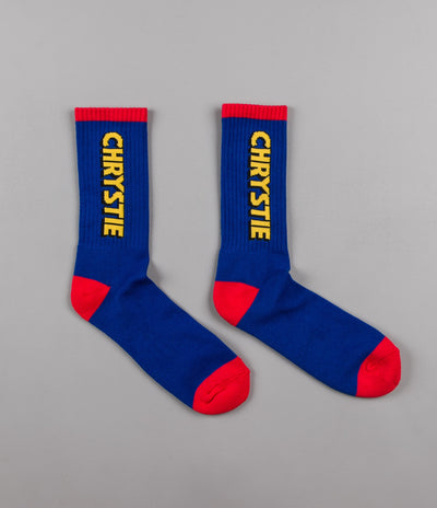 Chrystie NYC OG Logo Socks (2-Pack) - White / Blue
