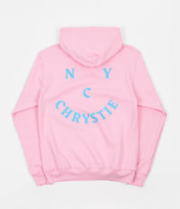 Chrystie NYC Smile Logo Hoodie - Light Pink