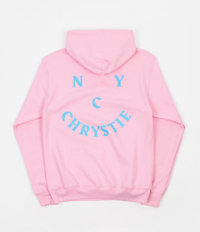Chrystie NYC Smile Logo Hoodie - Light Pink