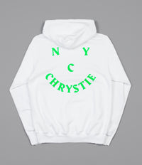 Chrystie NYC Smile Logo Hoodie - White