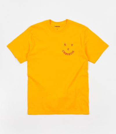 Chrystie NYC Smile Logo T-Shirt - Gold