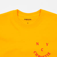 Chrystie NYC Smile Logo T-Shirt - Gold thumbnail